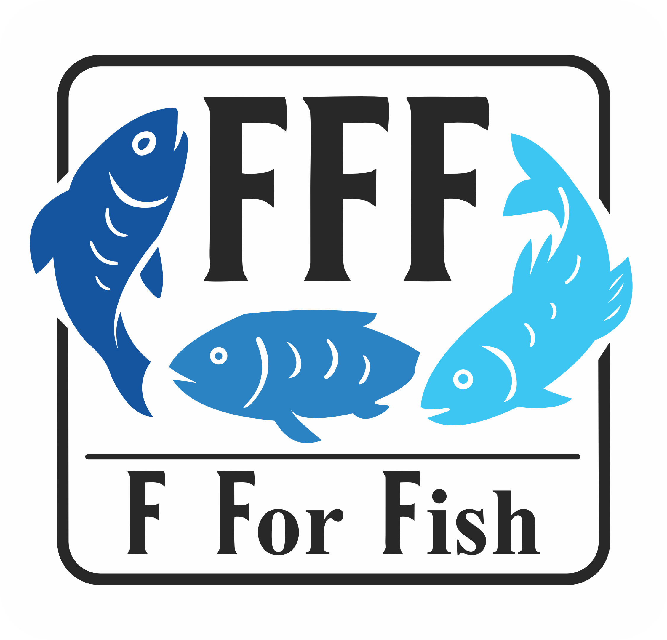 F For Fish Logo or Vehicle